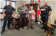 PPD K-9 receiving donation from Charity Event