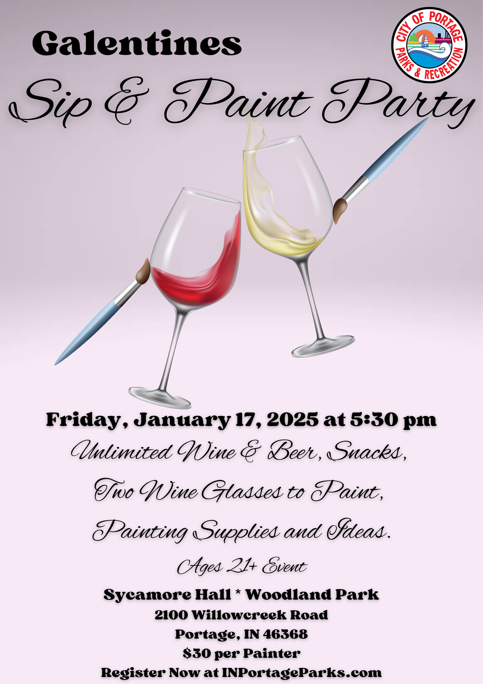 Galentines Sip Paint